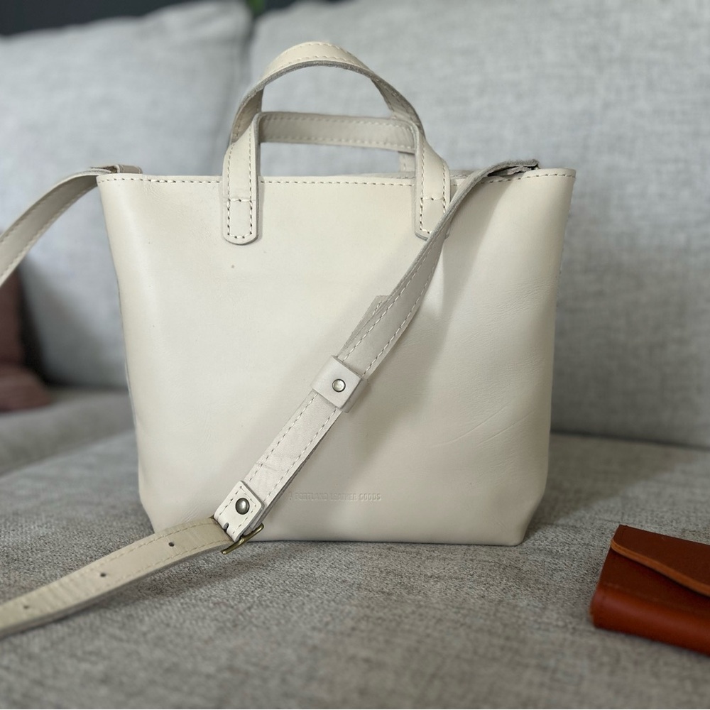 New Portland Leather Limited Edition Mini Crossbody Tote and Small Wallet - Picture 5 of 11